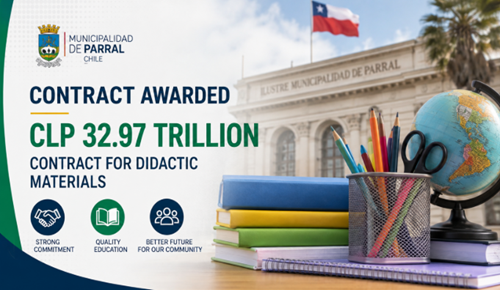 Parral Municipality Awards CLP 32.97 Trillion Contract for Didactic Materials...