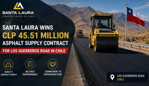 Santa Laura Wins CLP 45.51 Million Asphalt Supply Contract for Los Guerreros...